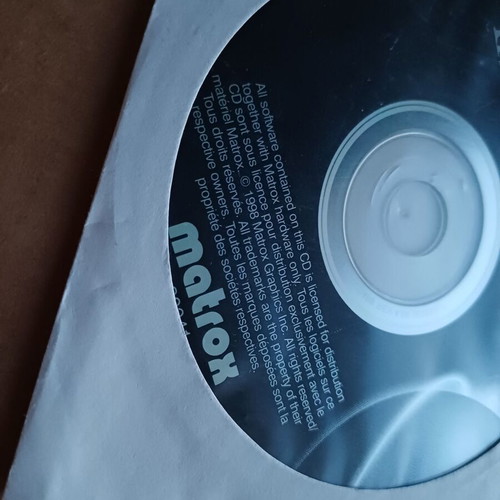 Matrox installation CD 20041 like new