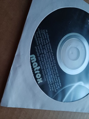 Matrox installation CD 20041 like new