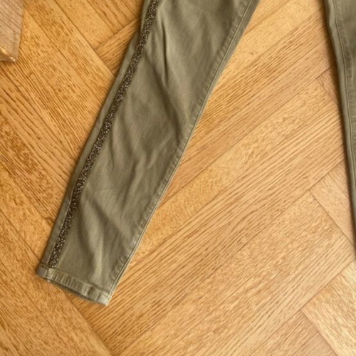 Zara high waist mom fit jeans with rhinestones