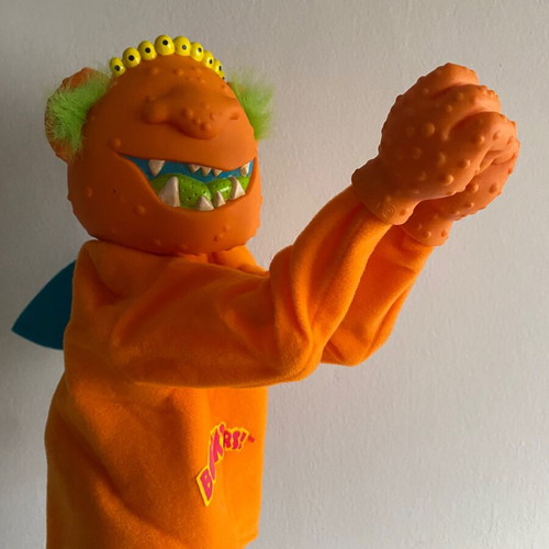 Boink'rs Okee Dokee Monster Boxer Puppet 1986 used vintage toy