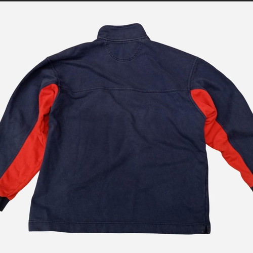 Nike quarter-zip sweatshirt used, vintage navy and red colorblock