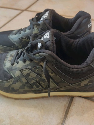 New Balance 574 sneakers used, size 39, camo design