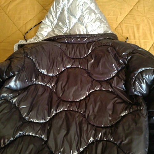 Long women's jacket used, size M, black