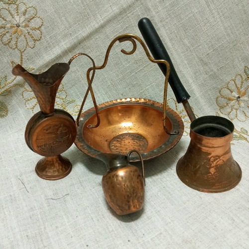 Old copper set