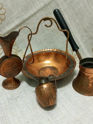 Old copper set