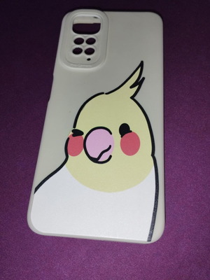 Xiaomi Redmi Note 11 & 11S phone case beige with parrot like new