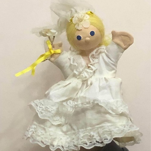Hand puppet bride used marionette
