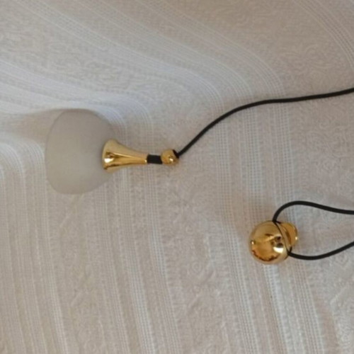 Vintage German Wofi Leuchten Pendant Light with Counterweight used