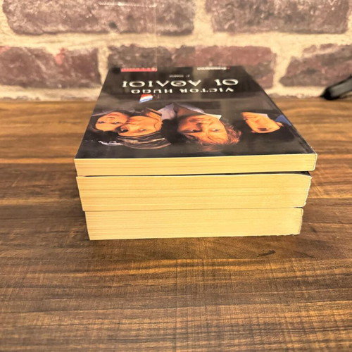 Les Misérables Victor Hugo in three volumes like new