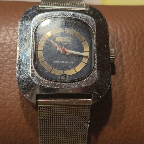 Buler Vintage Swiss Made 17 Jewels Mechanical Watch 1970s