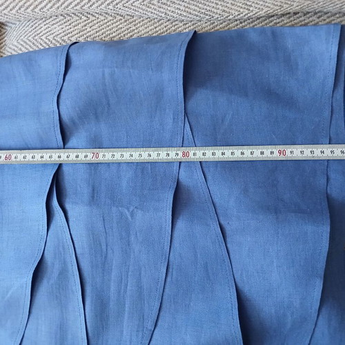 Madeleine blue linen dress like new, medium size