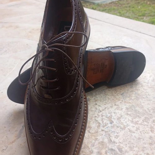 Dolce & Gabbana men's leather Brogue shoes size 44, like new