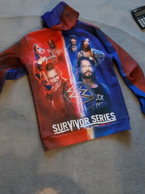 WWE and Black Panther hoodies with 3D graphics, like new, pack of 2