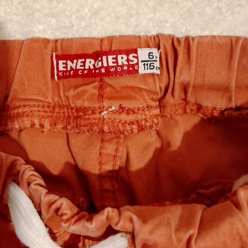 Energiers spring pants like new, orange, size 116 cm for 6 years old