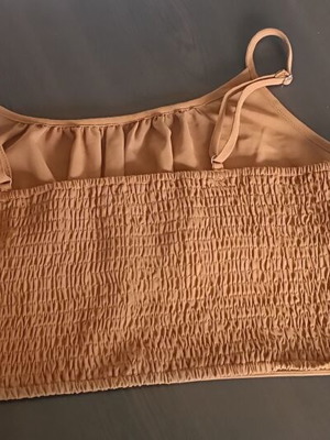 Adjustable strap top, brown