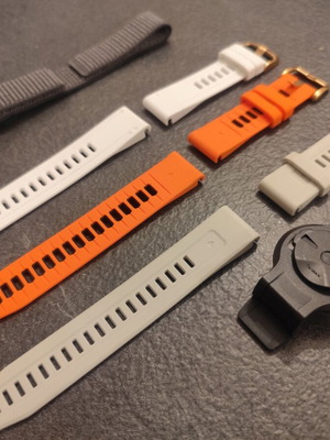 Πακέτο αναβάθμισης Garmin Fenix 20mm με λουράκια σιλικόνης και αντάπτορα καινούργιο