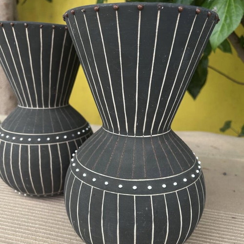 African style vases used, set of 2