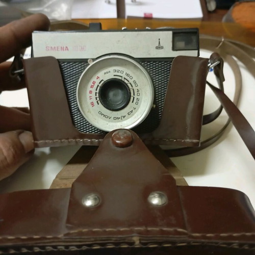 Smena camera used with case