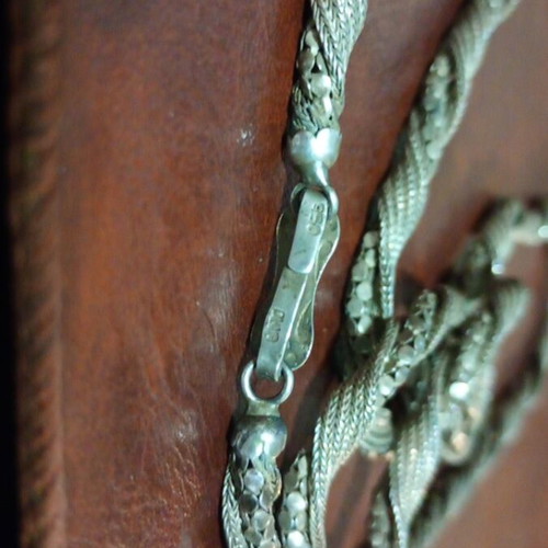 Vintage sterling silver chain used, stamped 950, 42.38g