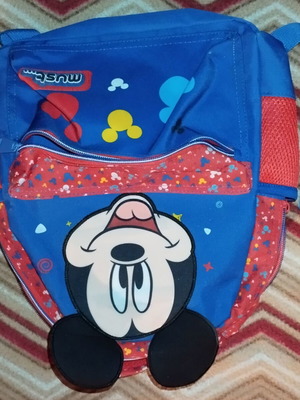 Mickey Preschool Bag like new, boy