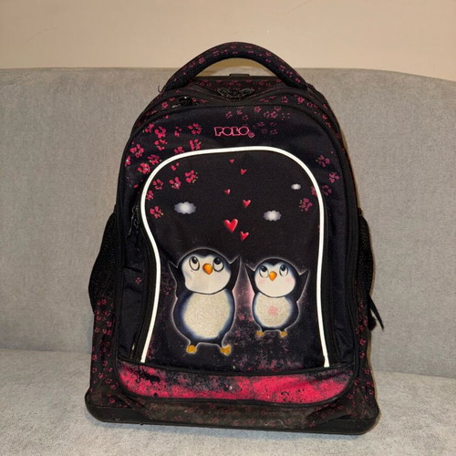 Polo trolley school bag used with cut strap