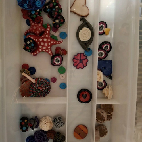 Plastic craft box used for crafts