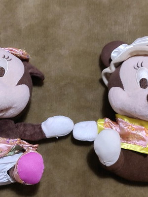 Λούτρινα Minnie μεταχειρισμένα, σετ 2 τεμαχίων
