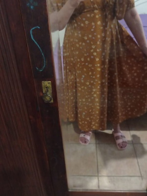 Maxi dress Adidas brown with purple flowers XXL like new, gift blouse
