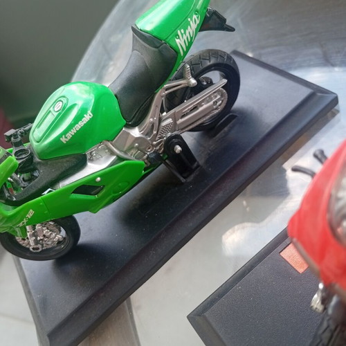 Collectible Motorcycle Miniatures like new with display bases