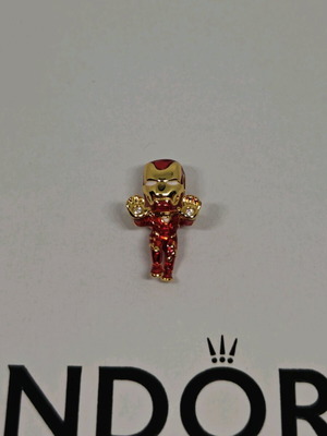 Iron Man Pandora charm καινούργιο, κόκκινο και χρυσαφί