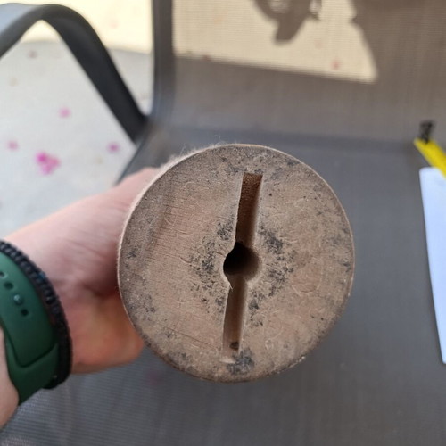 Vintage wooden knitting machine bobbin