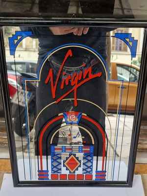 Virgin Greece Jukebox Mirror like new, 42x32 cm