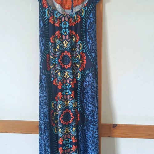 Easy dress long multicolor like new, size M