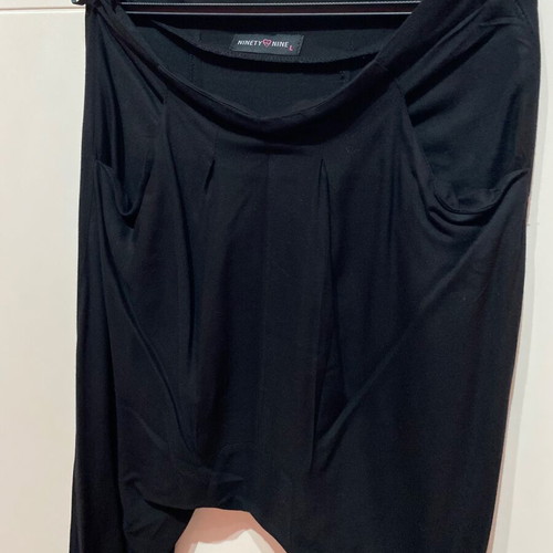 Wide black pants like new, size L