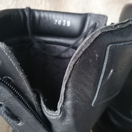 Tacconi leather boots new, size 45, black