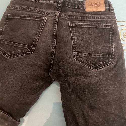 Men's Washed Black Denim Shorts Pull & Bear size 40 like new