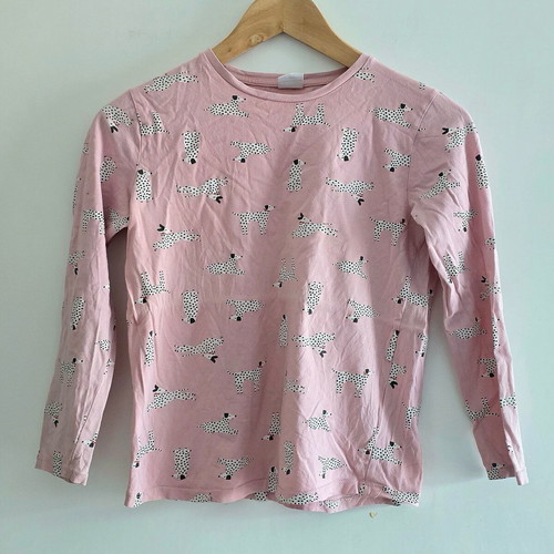 Zara children's long-sleeve top with Dalmatian dogs, 9-10 years