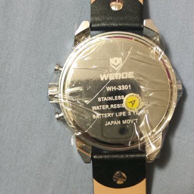 Weide wrist watch new with dual time and chronograph