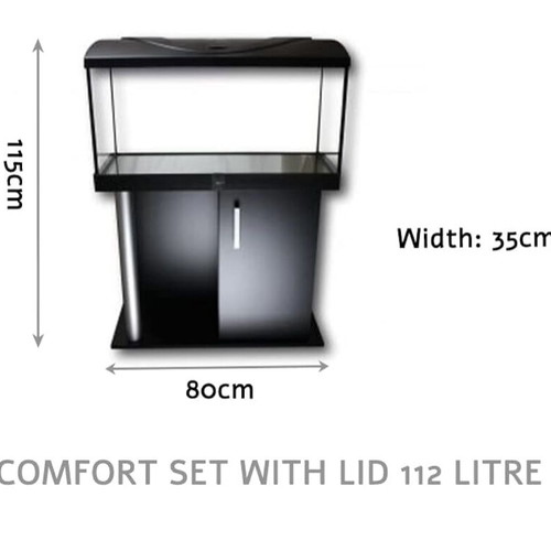 Diversa aquarium 112L with cabinet and lighted lid