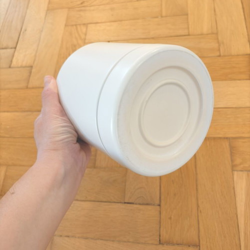 White Ikea flowerpot