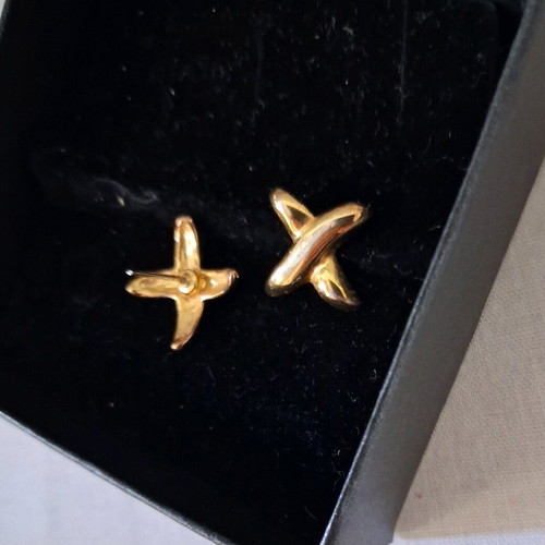 Vintage earrings used, stainless steel, classic design