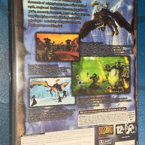 WOW World Of Warcraft PC/MAC CD ROM like new