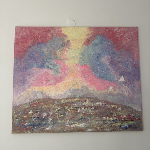 Dreamy Sunset Handmade Painting