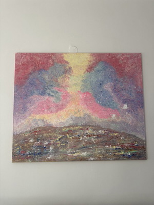 Dreamy Sunset Handmade Painting
