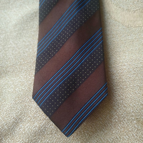 Joop! Italian tie with stripes and small polka dot pattern like new