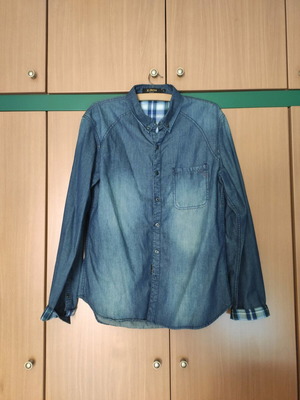 X-Three men's denim shirt like new, blue, size L
