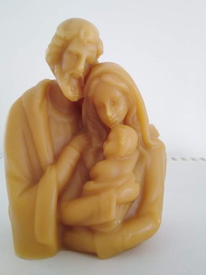 Holy Family Candle made-to-order with beautiful detail