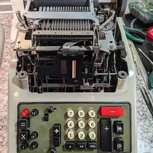Olivetti Multisumma 24 electromechanical calculator used