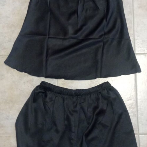 Pajamas new, soft fabric, black and dark blue