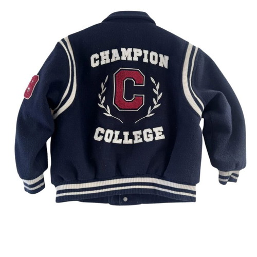 Champion x Zara College Jacket used, 7-8 years, varsity bomber